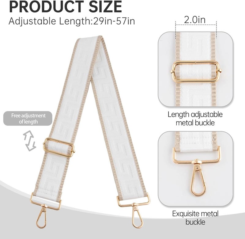 Dksongr Purse Straps Replacement Crossbody Wide Bag Strap for Purses Adjustable Shoulder Straps for Women Bags - Image 3